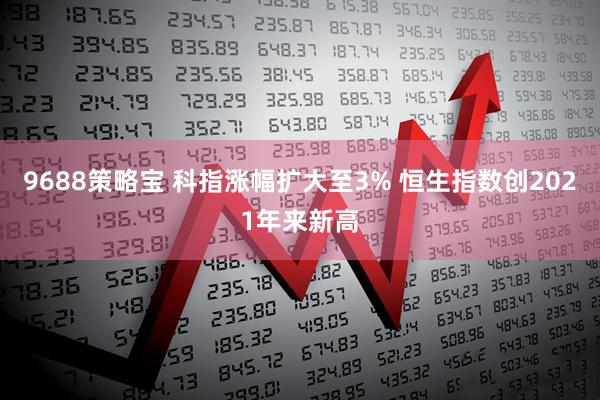 9688策略宝 科指涨幅扩大至3% 恒生指数创2021年来新高