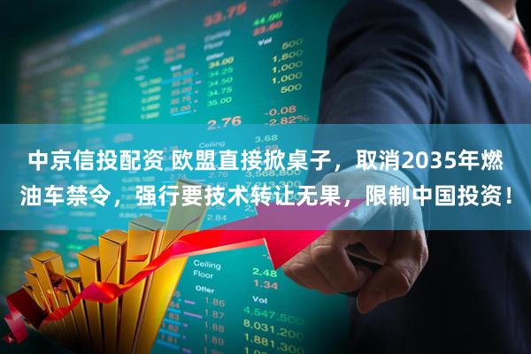 中京信投配资 欧盟直接掀桌子，取消2035年燃油车禁令，强行要技术转让无果，限制中国投资！